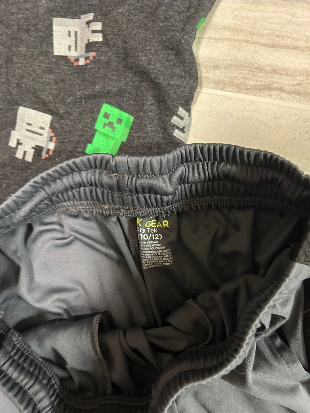 Sonoma Black Hoodie & Gray Shorts Set with Ceeeper Minecraft Tee